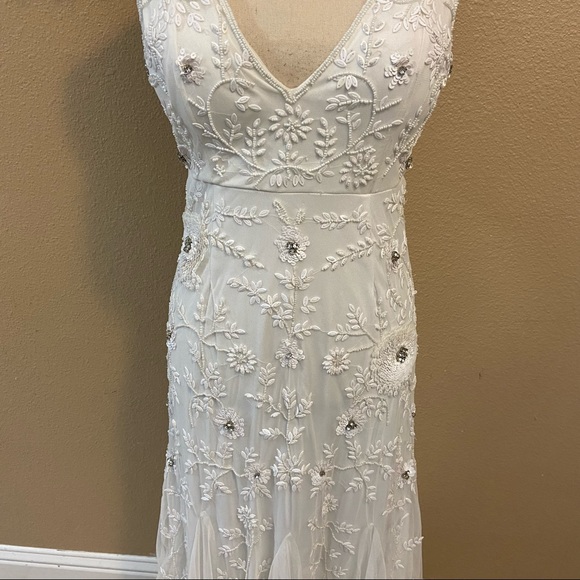 SOLD Lulus Luxe Lifetime Full of Love White Sequin Mermaid Maxi Dress - Picture 10 of 17